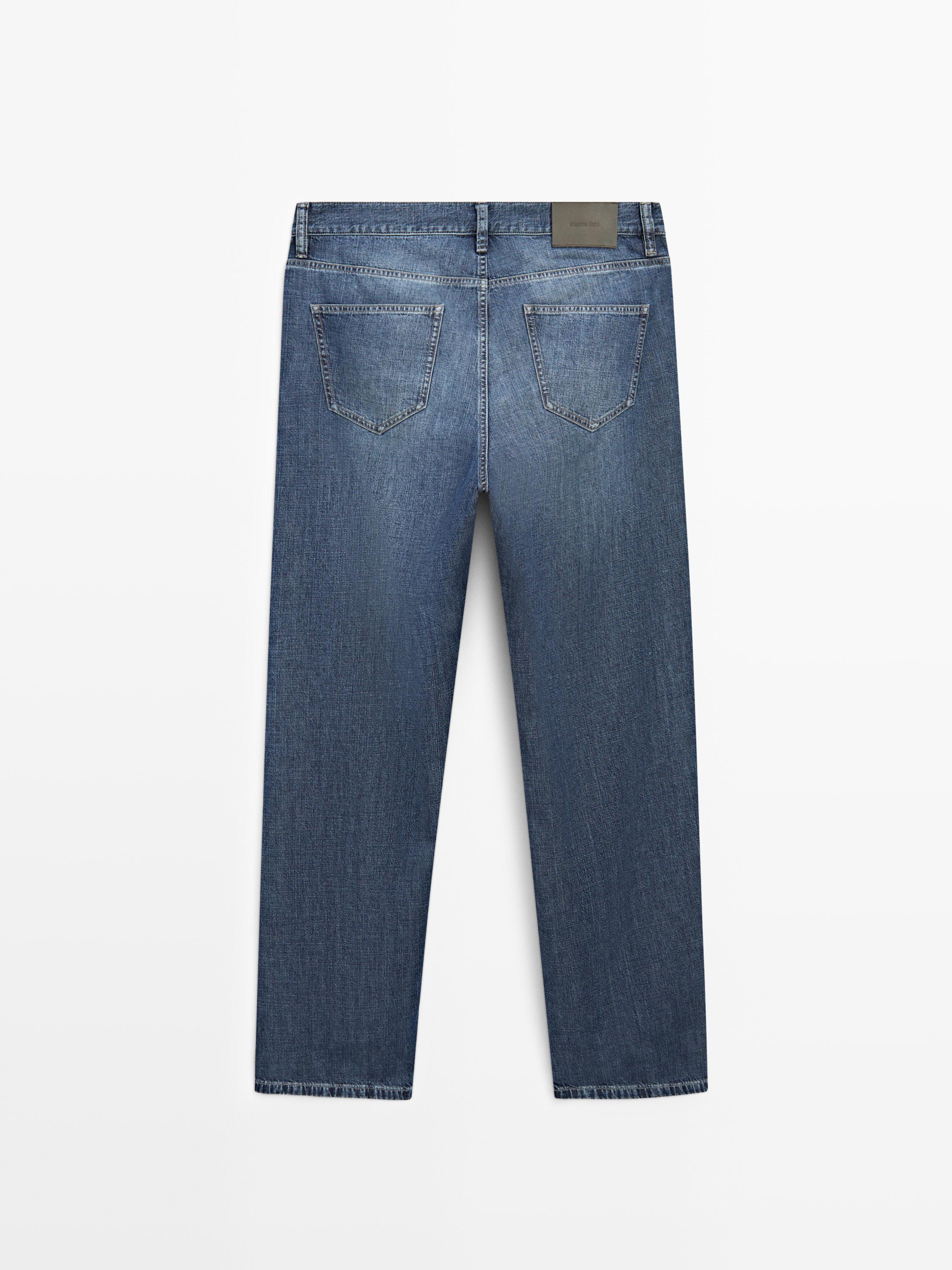 Jean straight en coton léger